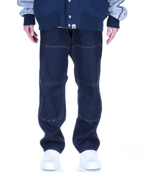 「A BATHING APE」 デニムパンツ X-LARGE インディゴブルー メンズの画像