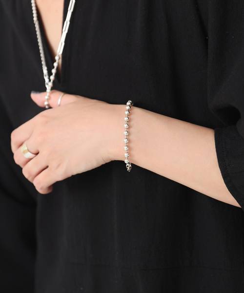 ブレスレット 「SAMH by LILAS」ボールチェーン17cmブレスレット SV レディースの画像