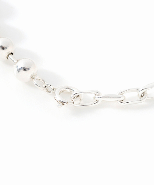 ブレスレット 「SAMH by LILAS」ボールチェーン17cmブレスレット SV レディースの画像