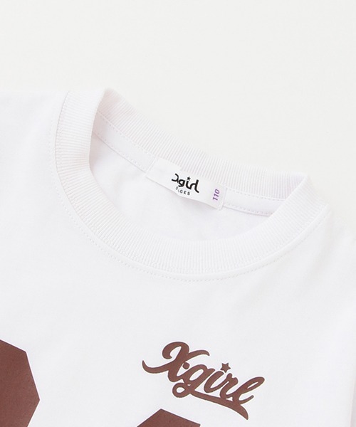 「X-girl Stages」 「KIDS」半袖Tシャツ 100cm ホワイト キッズ_画像3