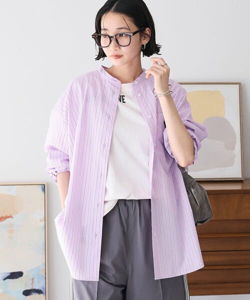 「CRAFT STANDARD BOUTIQUE」 長袖ブラウス SMALL グレー系その他2 レディース_画像2