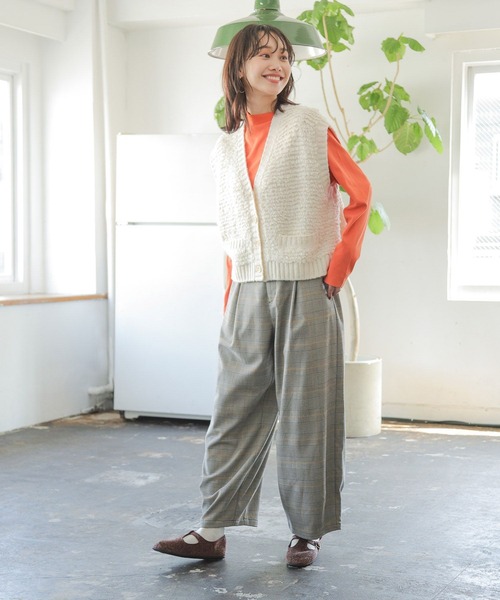 「niko and...」 チノパンツ LARGE サックスブルー レディース_画像4