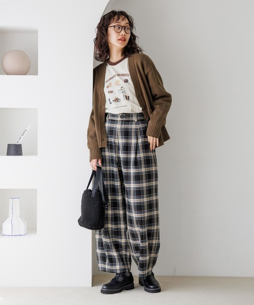 「niko and...」 チノパンツ LARGE サックスブルー レディース_画像8