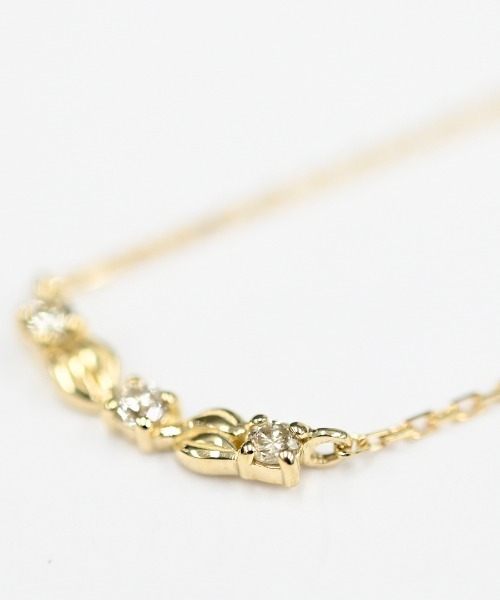 ネックレス K10YG ダイヤモンドPetite Garlandネックレス(1) レディース メンズの画像