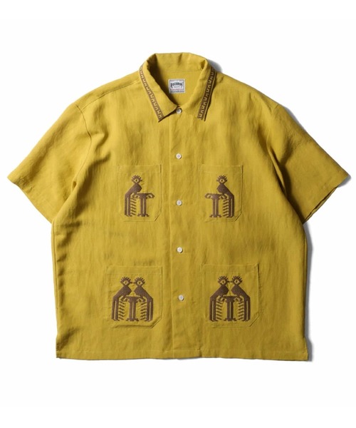 HOUSTON（ヒューストン） シャツ LINEN GUATEMALA SHIRT リネン