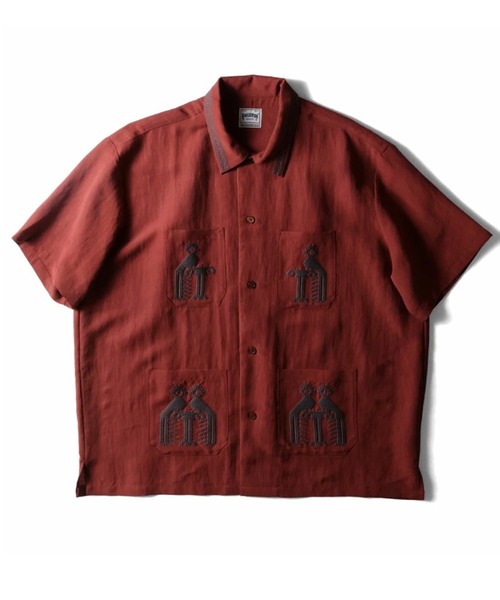HOUSTON（ヒューストン） シャツ LINEN GUATEMALA SHIRT リネン