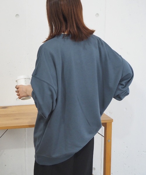 「tiptop」 スウェットカットソー FREE ブルー レディース_画像7