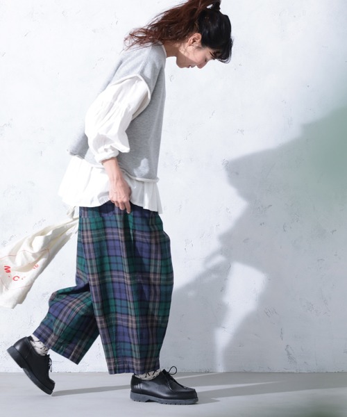soulberry（ソウルベリー） ワイドパンツ パンツ ブラックウォッチな9