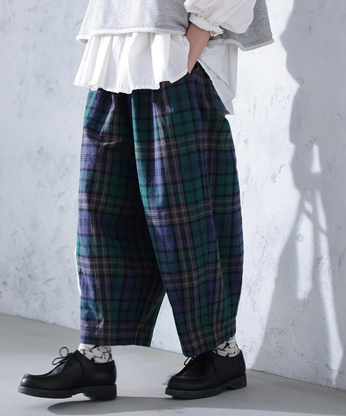 soulberry（ソウルベリー） ワイドパンツ パンツ ブラックウォッチな9