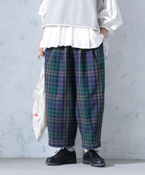 soulberry（ソウルベリー） ワイドパンツ パンツ ブラックウォッチな9