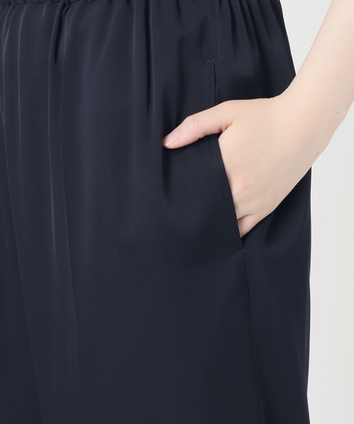 パンツ 追加 SILK SATIN イージーパンツ レディースの画像