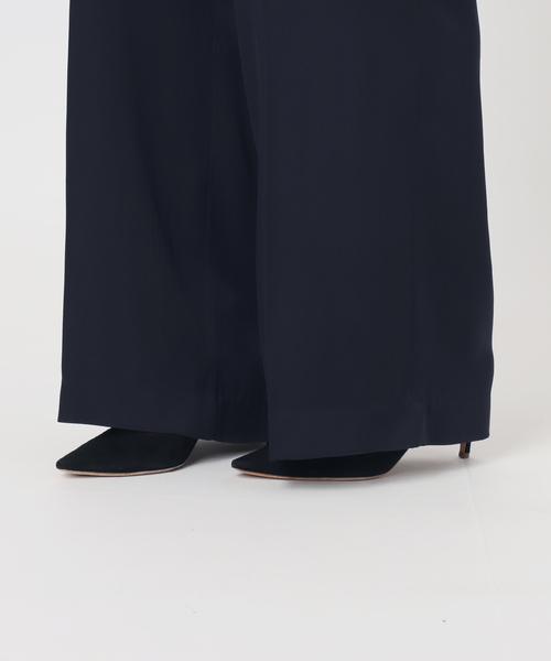 パンツ 追加 SILK SATIN イージーパンツ レディースの画像
