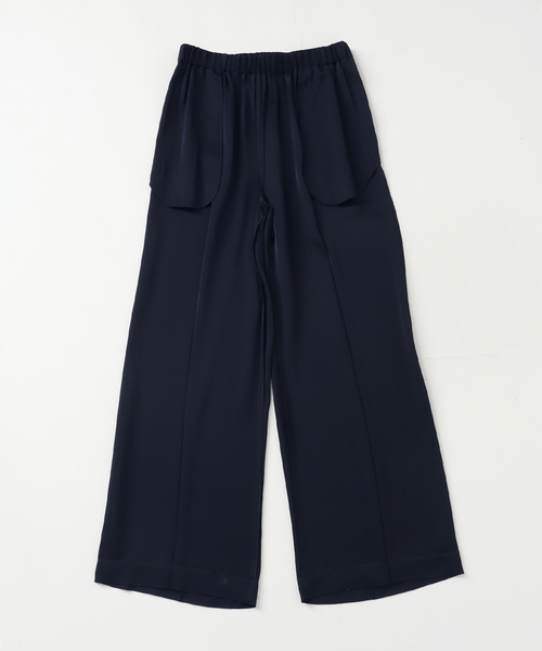 パンツ 追加 SILK SATIN イージーパンツ レディースの画像