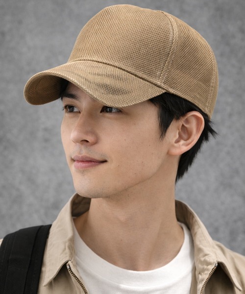 SORENA メッシュキャップ キャップ 帽子 通気性素材カーボン調メッシュ