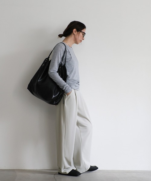 「select MOCA」 スラックス MEDIUM ブルー レディース_画像4