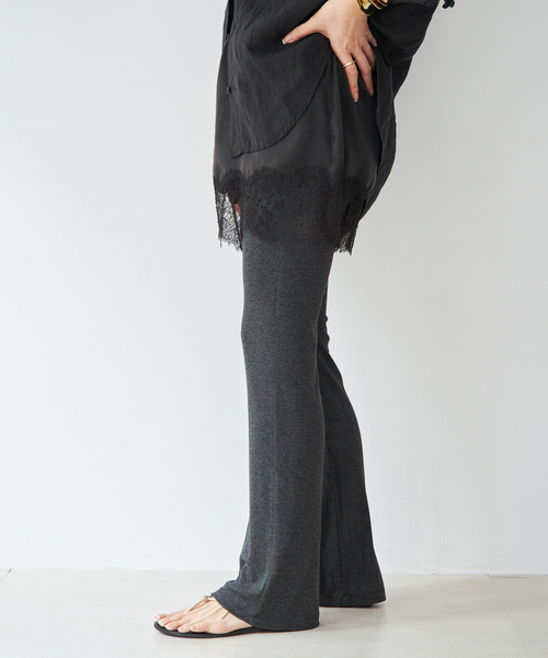 パンツ *Rayon リブパンツ レディースの画像
