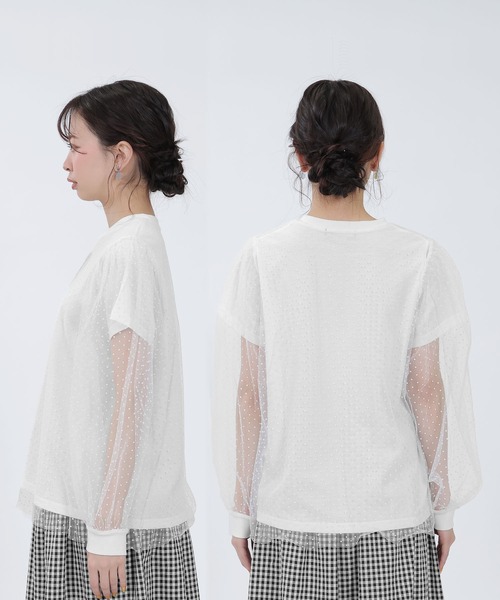 「MARY QUANT」 長袖カットソー M ブラック レディース_画像4