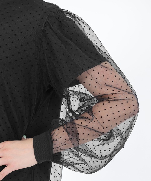 「MARY QUANT」 長袖カットソー M ブラック レディース_画像8