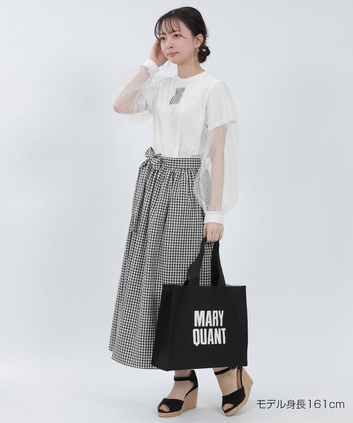 「MARY QUANT」 長袖カットソー M ブラック レディース_画像9
