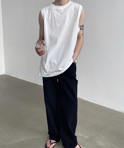 「WESTBOY」 ノースリーブトップス X-LARGE ホワイト メンズ_画像7