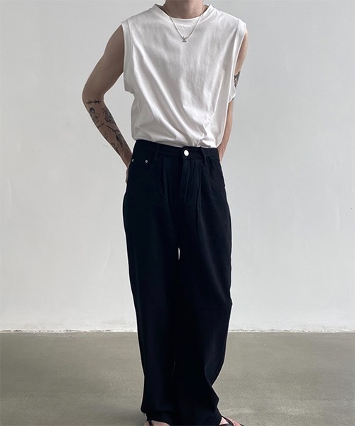 「WESTBOY」 ノースリーブトップス X-LARGE ホワイト メンズ_画像8