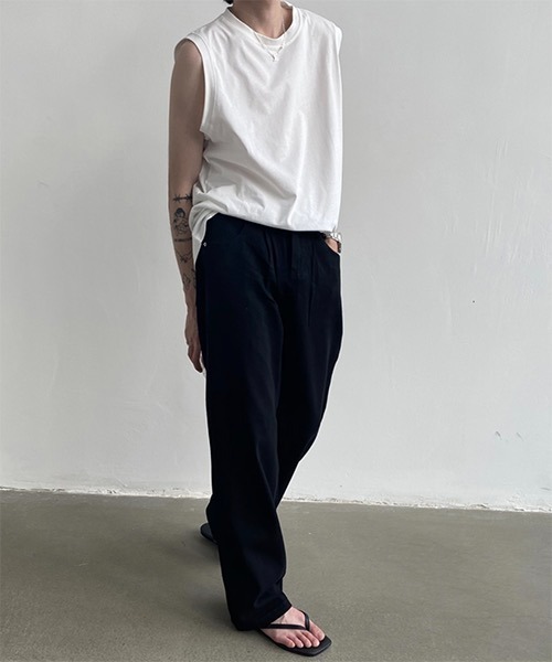 「WESTBOY」 ノースリーブトップス X-LARGE ホワイト メンズ_画像9