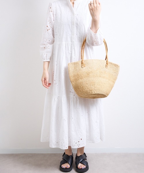 artipur COTTAGE かごバッグ カゴバッグ TKK : サイザルバッグ(無地) L