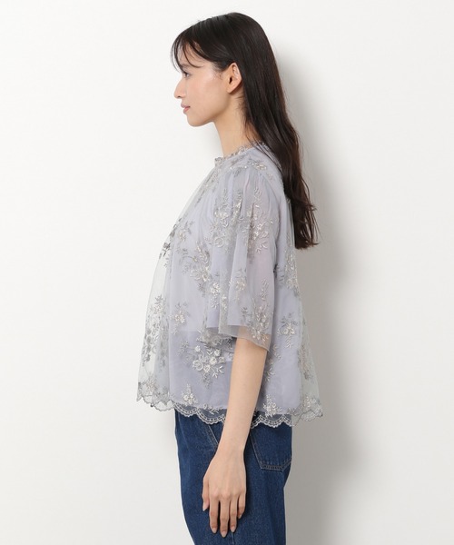 「mysty woman」 長袖ブラウス FREE ライトベージュ レディース_画像3
