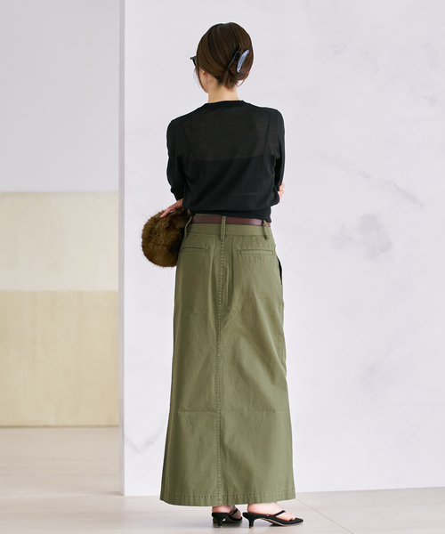 plage（プラージュ） ロング スカート Wash chinos スカート