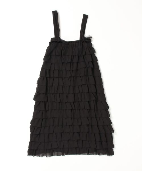 「CAROLINA GLASER」 キャミソールワンピース MEDIUM ブラック レディース_画像3
