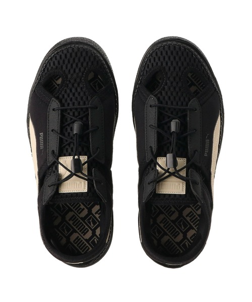「PUMA」 ローカットスニーカー 25.0cm ブラック×ホワイト レディース_画像9
