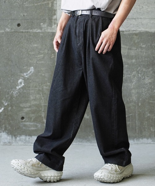 Beno ジーンズ ワイド バルーンデニムパンツ メンズ レディース