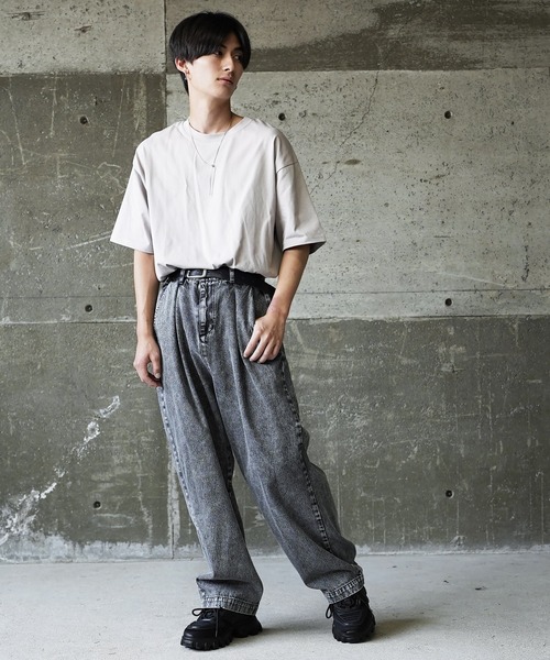 ジーンズ ワイド バルーンデニムパンツ メンズ レディース | Beno | 26