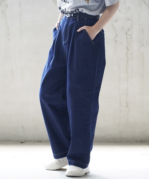 ジーンズ ワイド バルーンデニムパンツ メンズ レディース | Beno | 21