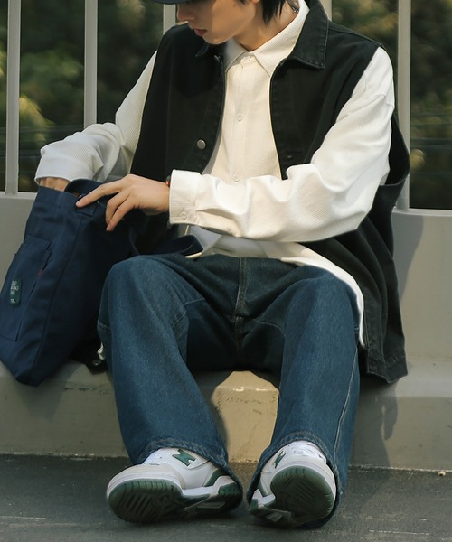 soduk ノースリーブ デニムジャケット soduk（スドーク）の「wave denim jacket（デニムジャケット