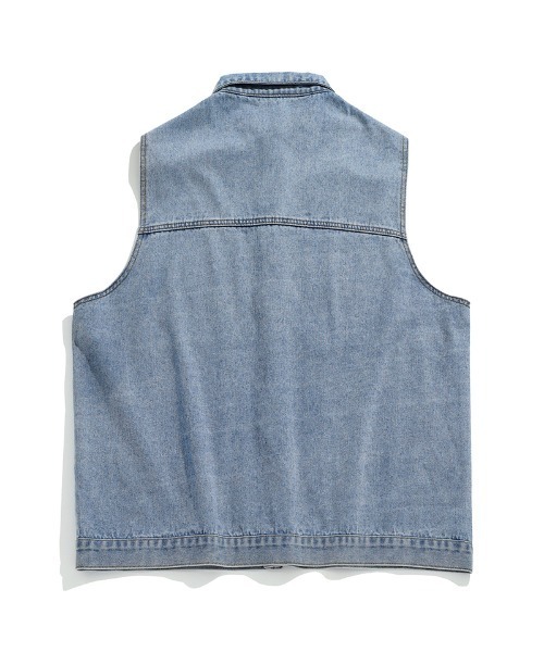 soduk ノースリーブ デニムジャケット soduk（スドーク）の「wave denim jacket（デニムジャケット