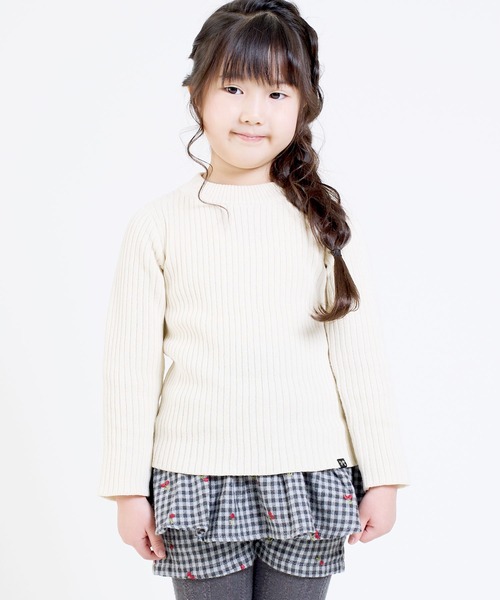 PUTUMAYO チェックフリルキュロット　ドロワーズ solamonat poche｜ウール袴パンツ キュロット チェックパンツ