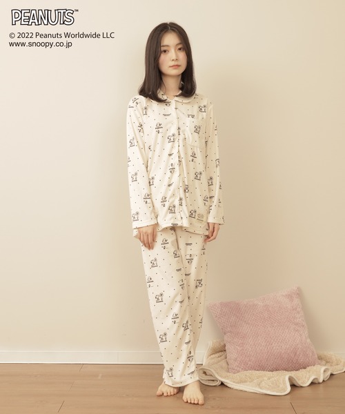 PEANUTS ルームウェア パジャマ 【SNOOPY】マシュマロニット
