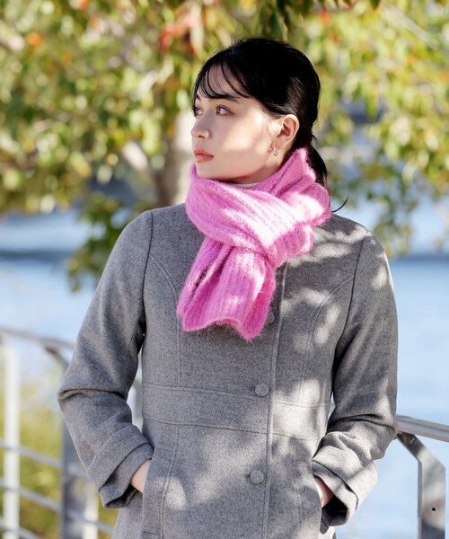 Tiaclasse ノーカラーコート コート 「ウール95%」ノーカラー包み