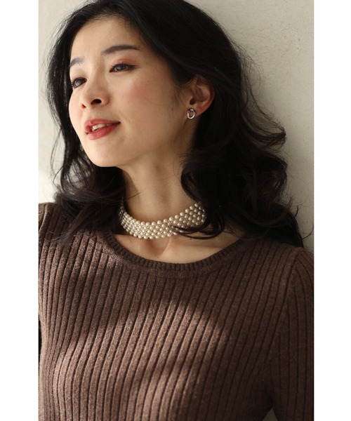 国内発送【繊細なパールが上品でロマンチック】CHANE チョーカー 上品な存在感♪】◇CHANEL◇パールCCマーク チョーカー (CHANEL