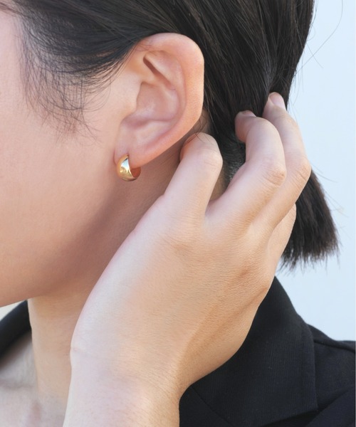 anq.（アンク） ピアス 「anq.」K10・ルナ ミドルピアス レディース