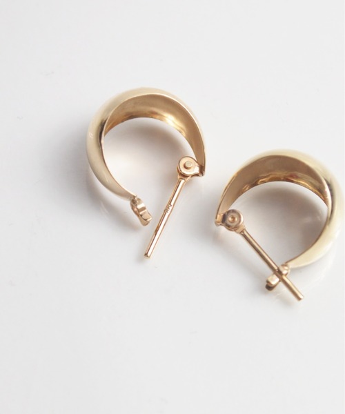 anq.（アンク） ピアス 「anq.」K10・ルナ ミドルピアス レディース