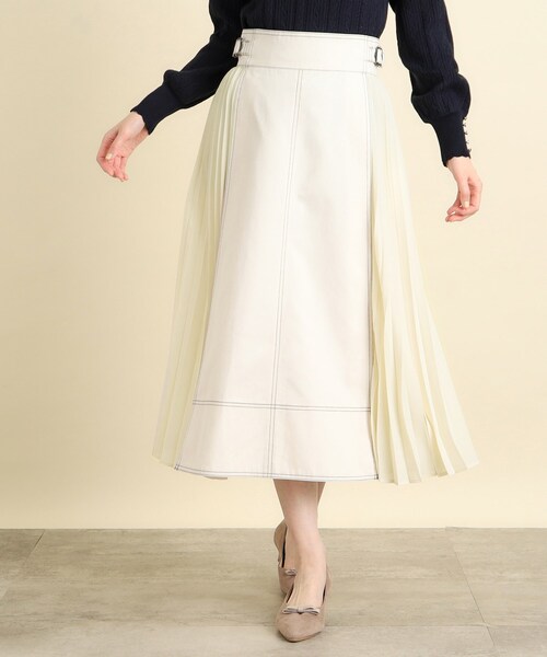 grove（グローブ） スカート 「高身長さん向け＋6cm」デニムサイド