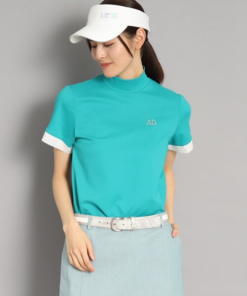 adabat tシャツ 「吸水速乾/UVカット」ラインストーンロゴ