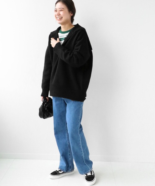 「JOURNAL STANDARD」 Vネックニット FREE ブラック レディース JOURNAL STANDARD relume 「JOURNAL relume」 Vネックニット