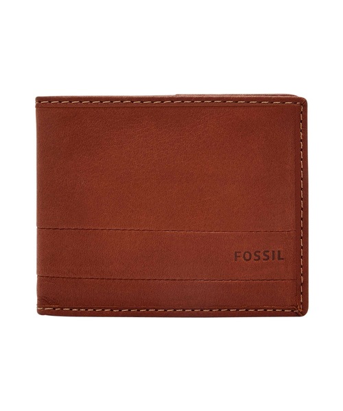 FOSSIL 財布 フォッシル 二つ折り財布 メンズ レザー ブラウン
