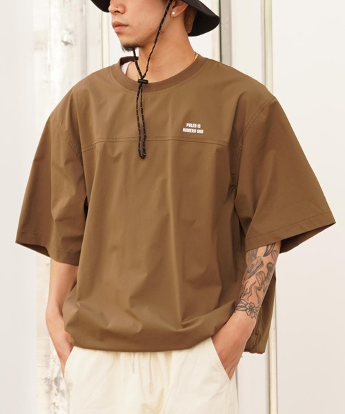 POLeR tシャツ POLER/ポーラー 半袖Tee オーバーサイズ 裾ドロー