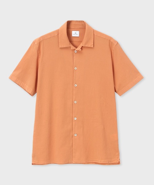 PS Paul Smith シャツ コットンストレッチ オープンカラーシャツ