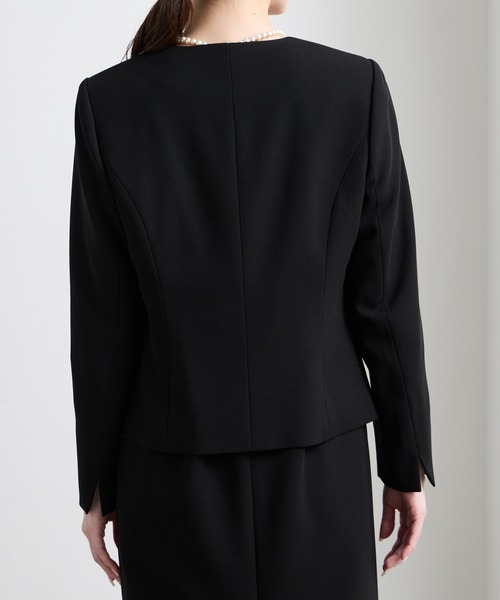 【3点セット】エメ AIMER パンツスーツ  フォーマル セレモニー オフィス 喪服・礼服】【ウォッシャブル】3点セットパンツタイプブラック