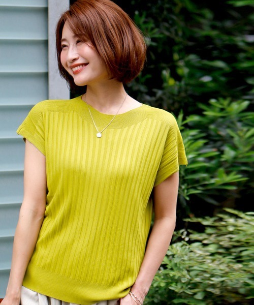 tシャツ 夏の制服に。ずっと着ていたいサラッと涼ニット レディース